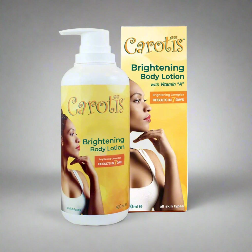 Skin Brightening Lotion - 13.5 Fl oz / 400ml |For Body, Knees, Elbows, Hands, with Carrot Oil and Vitamin A