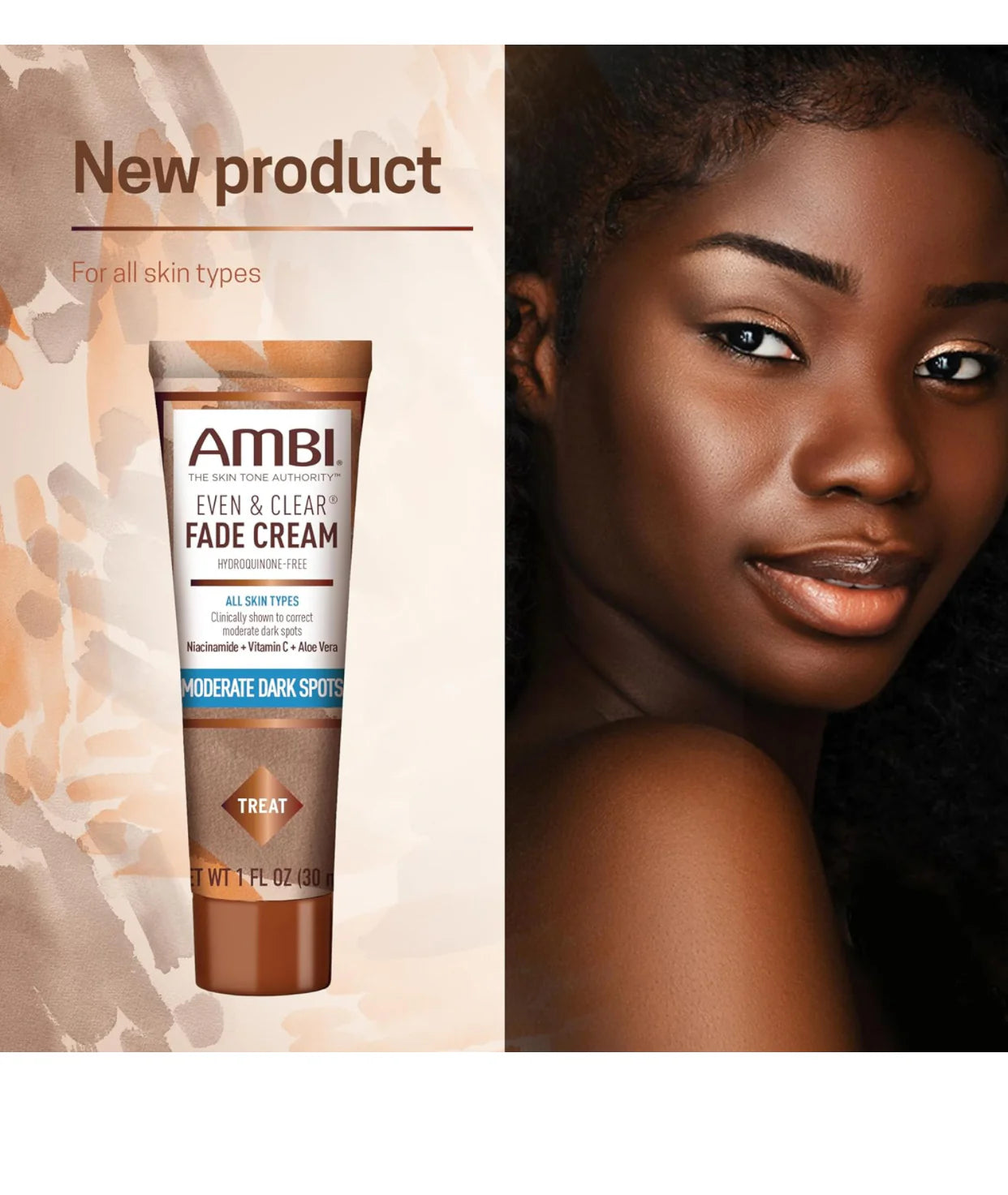 Ambi Fade cream romote an even, natural tone for your skin with this fade cream by AMBI. Made for oily skin, this cream includes sunscreen to protect your face from sun damage. Alpha hydroxy acid and vitamin E help rejuvenate your skin.