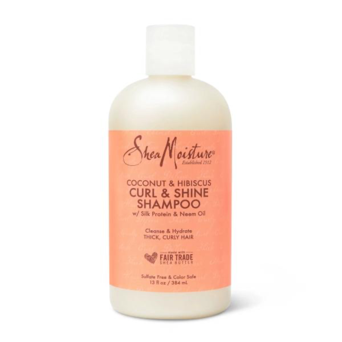 SheaMoisture Shampoo Coconut and Hibiscus for Curly Hair Paraben Free