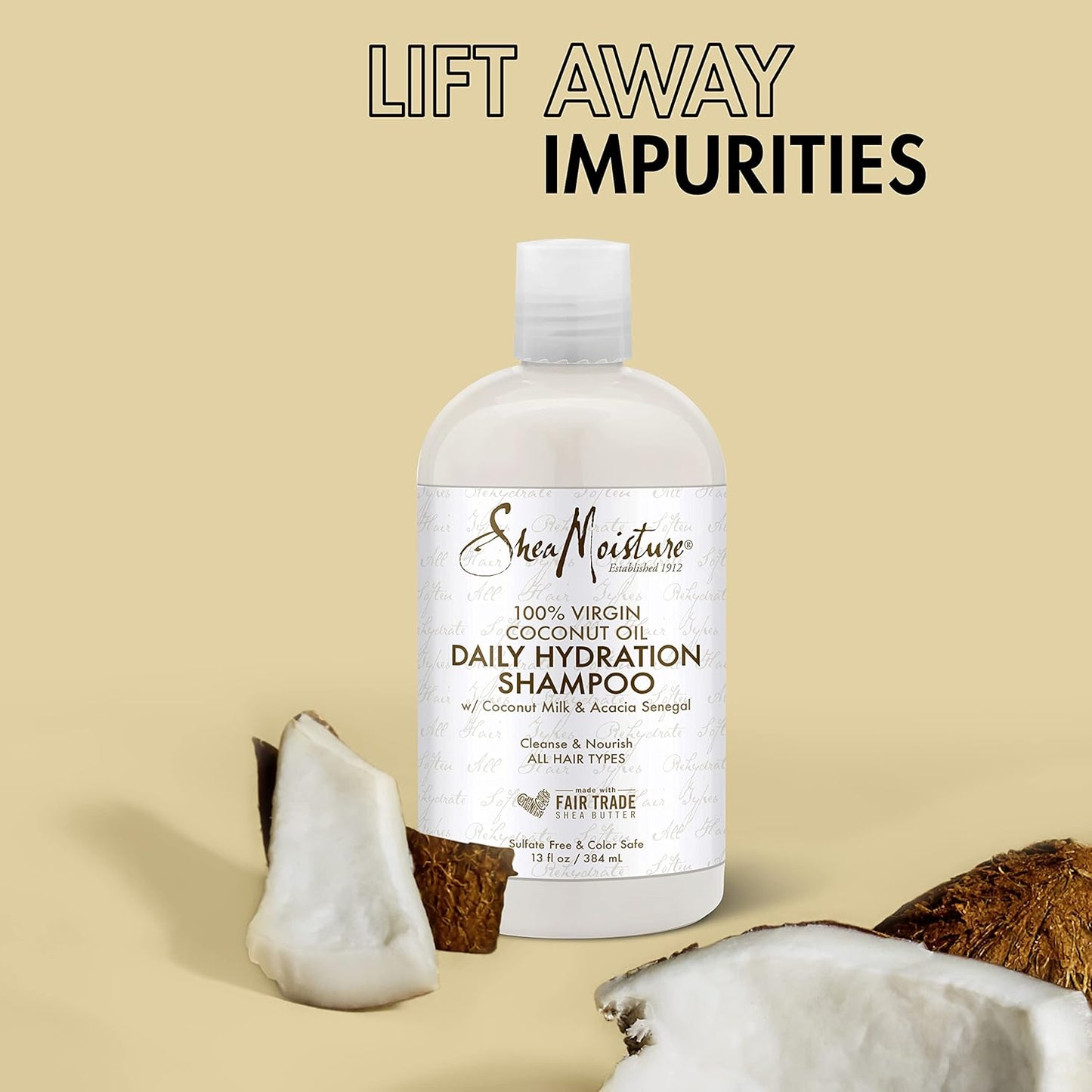 SheaMoisture Shampoo 100% Virgin Coconut Oil Daily Hydration