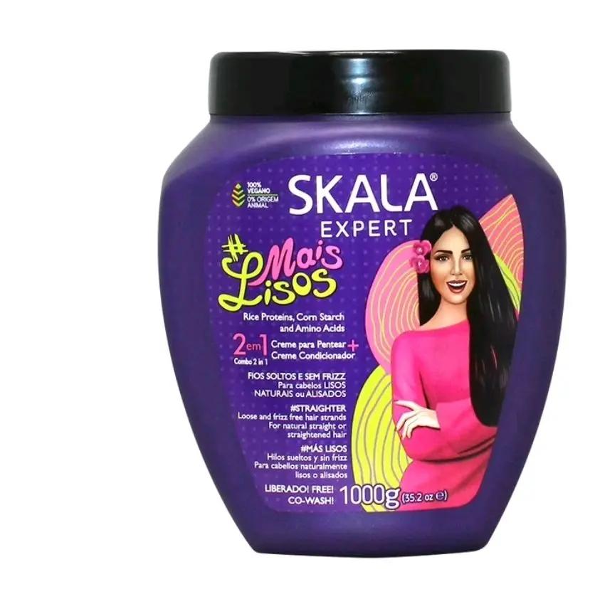 SKALA Mais Cachos for Hair Type 3ABC - 2 IN 1 Conditioning Treatment Cream & Cream To Comb with Keratin Treatment for Hair Care