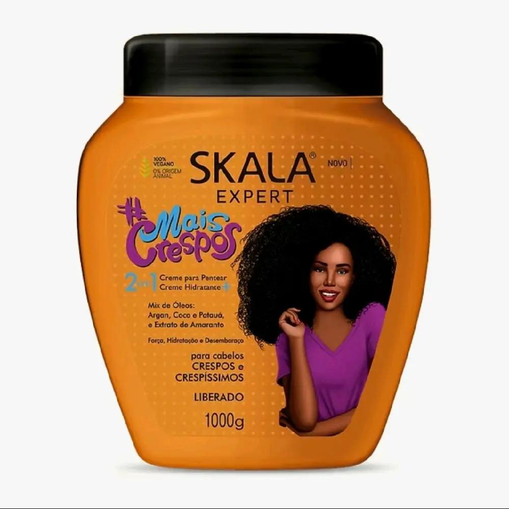 SKALA Mais Cachos for Hair Type 3ABC - 2 IN 1 Conditioning Treatment Cream & Cream To Comb with Keratin Treatment for Hair Care