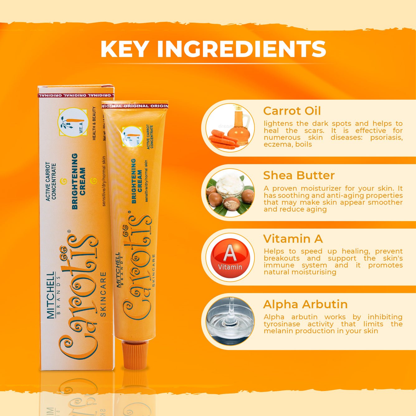 Carotis Brightening Cream 50gr (tube) - Hajar Entreprises